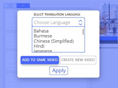 add dual language subtitles to video on Auris AI