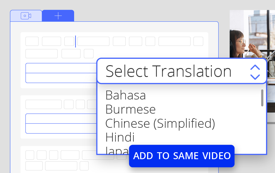 how to add dual language subtitles on Auris AI