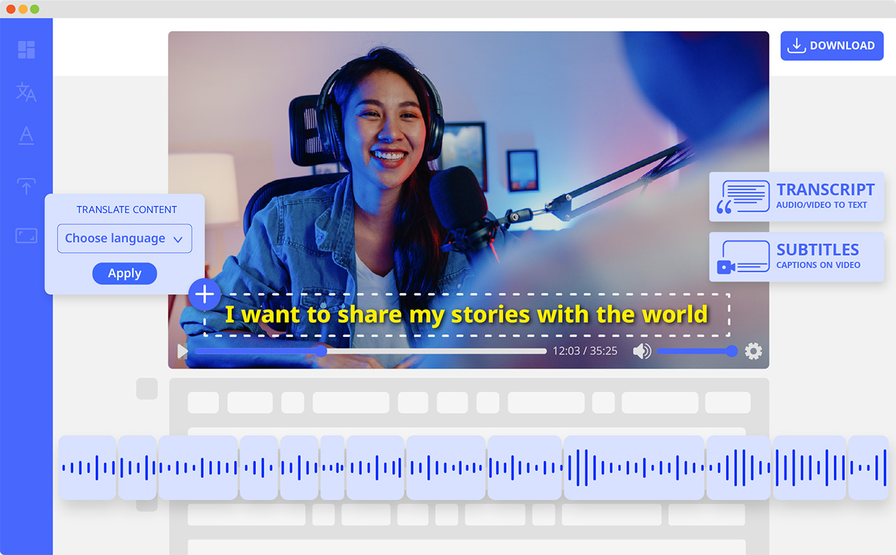 AI Transcription, Subtitles, & Translation
